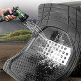 Maxbell Waterproof PVC Car Floor Mats 4 Pieces Set Black Automobile Accessory Sturdy