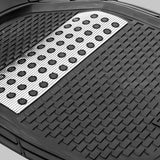 Maxbell Waterproof PVC Car Floor Mats 4 Pieces Set Black Automobile Accessory Sturdy