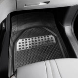 Maxbell Waterproof PVC Car Floor Mats 4 Pieces Set Black Automobile Accessory Sturdy