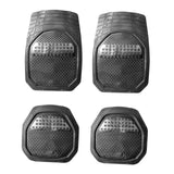 Maxbell Waterproof PVC Car Floor Mats 4 Pieces Set Black Automobile Accessory Sturdy