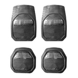 Maxbell Waterproof PVC Car Floor Mats 4 Pieces Set Black Automobile Accessory Sturdy