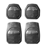 Maxbell Waterproof PVC Car Floor Mats 4 Pieces Set Black Automobile Accessory Sturdy