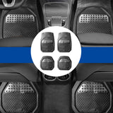 Maxbell Waterproof PVC Car Floor Mats 4 Pieces Set Black Automobile Accessory Sturdy