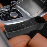 Maxbell Car Seat Gap Filler Organizer Console Side Extra Pouchs Seat Gap Storage Box Black