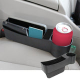 Maxbell Car Seat Gap Filler Organizer Console Side Extra Pouchs Seat Gap Storage Box Black