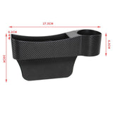 Maxbell Car Seat Gap Filler Organizer Console Side Extra Pouchs Seat Gap Storage Box Black