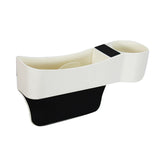 Maxbell Car Seat Gap Filler Organizer Console Side Extra Pouchs Seat Gap Storage Box White