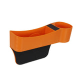 Maxbell Car Seat Gap Filler Organizer Console Side Extra Pouchs Seat Gap Storage Box Orange