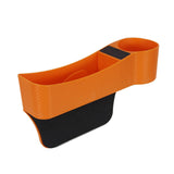 Maxbell Car Seat Gap Filler Organizer Console Side Extra Pouchs Seat Gap Storage Box Orange