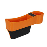 Maxbell Car Seat Gap Filler Organizer Console Side Extra Pouchs Seat Gap Storage Box Orange