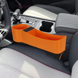 Maxbell Car Seat Gap Filler Organizer Console Side Extra Pouchs Seat Gap Storage Box Orange