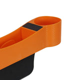 Maxbell Car Seat Gap Filler Organizer Console Side Extra Pouchs Seat Gap Storage Box Orange