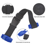 Maxbell Car Seat Belt Adjuster for Kids Auto Safety Belt for Adults Fixed Carry Blue