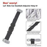 Maxbell Car Seat Belt Adjuster for Kids Auto Safety Belt for Adults Fixed Carry Gray