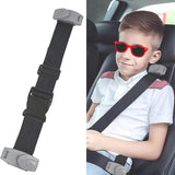 Maxbell Car Seat Belt Adjuster for Kids Auto Safety Belt for Adults Fixed Carry Gray
