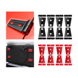 Maxbell 8Pcs Hood Hinge Cover Replaces for JK Wrangler 2007-2017 Easily Install Black