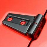 Maxbell 8Pcs Hood Hinge Cover Replaces for JK Wrangler 2007-2017 Easily Install Black