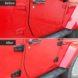Maxbell 8Pcs Hood Hinge Cover Replaces for JK Wrangler 2007-2017 Easily Install Black