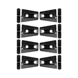 Maxbell 8Pcs Hood Hinge Cover Replaces for JK Wrangler 2007-2017 Easily Install Black