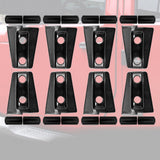 Maxbell 8Pcs Hood Hinge Cover Replaces for JK Wrangler 2007-2017 Easily Install Black