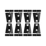 Maxbell 8Pcs Hood Hinge Cover Replaces for JK Wrangler 2007-2017 Easily Install Black
