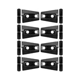 Maxbell 8Pcs Hood Hinge Cover Replaces for JK Wrangler 2007-2017 Easily Install Black