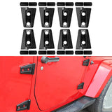 Maxbell 8Pcs Hood Hinge Cover Replaces for JK Wrangler 2007-2017 Easily Install Black