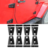Maxbell 8Pcs Hood Hinge Cover Replaces for JK Wrangler 2007-2017 Easily Install Black