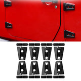 Maxbell 8Pcs Hood Hinge Cover Replaces for JK Wrangler 2007-2017 Easily Install Black