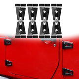 Maxbell 8Pcs Hood Hinge Cover Replaces for JK Wrangler 2007-2017 Easily Install Black