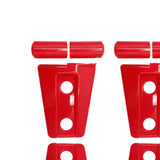 Maxbell 8Pcs Hood Hinge Cover Replaces for JK Wrangler 2007-2017 Easily Install Red