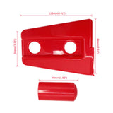 Maxbell 8Pcs Hood Hinge Cover Replaces for JK Wrangler 2007-2017 Easily Install Red