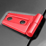 Maxbell 8Pcs Hood Hinge Cover Replaces for JK Wrangler 2007-2017 Easily Install Red