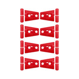 Maxbell 8Pcs Hood Hinge Cover Replaces for JK Wrangler 2007-2017 Easily Install Red