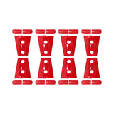 Maxbell 8Pcs Hood Hinge Cover Replaces for JK Wrangler 2007-2017 Easily Install Red