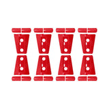 Maxbell 8Pcs Hood Hinge Cover Replaces for JK Wrangler 2007-2017 Easily Install Red