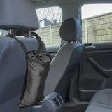 Maxbell Car Garbage Bag Leakproof High Road Trash Bag for Car Outdoor Traveling Black Ball Pattern
