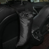 Maxbell Car Garbage Bag Leakproof High Road Trash Bag for Car Outdoor Traveling Black Ball Pattern