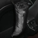 Maxbell Car Garbage Bag Leakproof High Road Trash Bag for Car Outdoor Traveling Black Ball Pattern