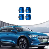 Maxbell 4 Pieces Hose Finisher Clamps Aluminum Alloy with Screw Band Hose Connectors Blue AN6