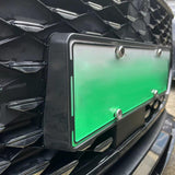 Maxbell 2 Pieces Front Rear License Plate Frame Number Plate Holder for Byd Han Carbon Fiber Pattern