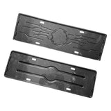 Maxbell 2 Pieces Front Rear License Plate Frame Number Plate Holder for Byd Han Carbon Fiber Pattern