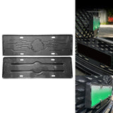 Maxbell 2 Pieces Front Rear License Plate Frame Number Plate Holder for Byd Han Carbon Fiber Pattern