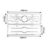 Maxbell 2 Pieces Front Rear License Plate Frame Number Plate Holder for Byd Han Carbon Fiber Pattern