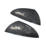 Maxbell 2 Pieces Door Mirror Cover Caps for Lexus IS500 Repair Part Carbon Fiber Pattern