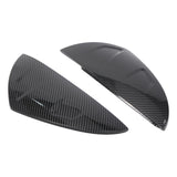 Maxbell 2 Pieces Door Mirror Cover Caps for Lexus IS500 Repair Part Carbon Fiber Pattern