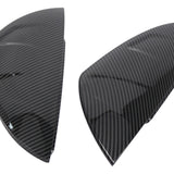 Maxbell 2 Pieces Door Mirror Cover Caps for Lexus IS500 Repair Part Carbon Fiber Pattern
