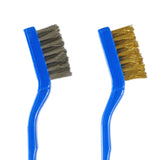 Maxbell 3x Mini Brass Brushes Cleaning Brush for Cleaning Welding Slag and Rust