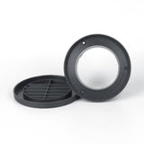 Maxbell Black Air Vent Ducting Piece Air Ducting Pipe Assembly 90mm Round Vent Cover