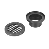 Maxbell Black Air Vent Ducting Piece Air Ducting Pipe Assembly 90mm Round Vent Cover